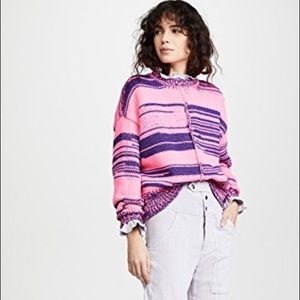 ISABEL MARANT ÉTOILE crew neck pink knit size M